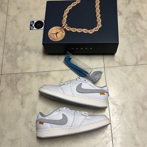 💎AJKO 1 Low Canvas DS brand new, Jordan/Union Collaboration 💎Women-FLASH SALE